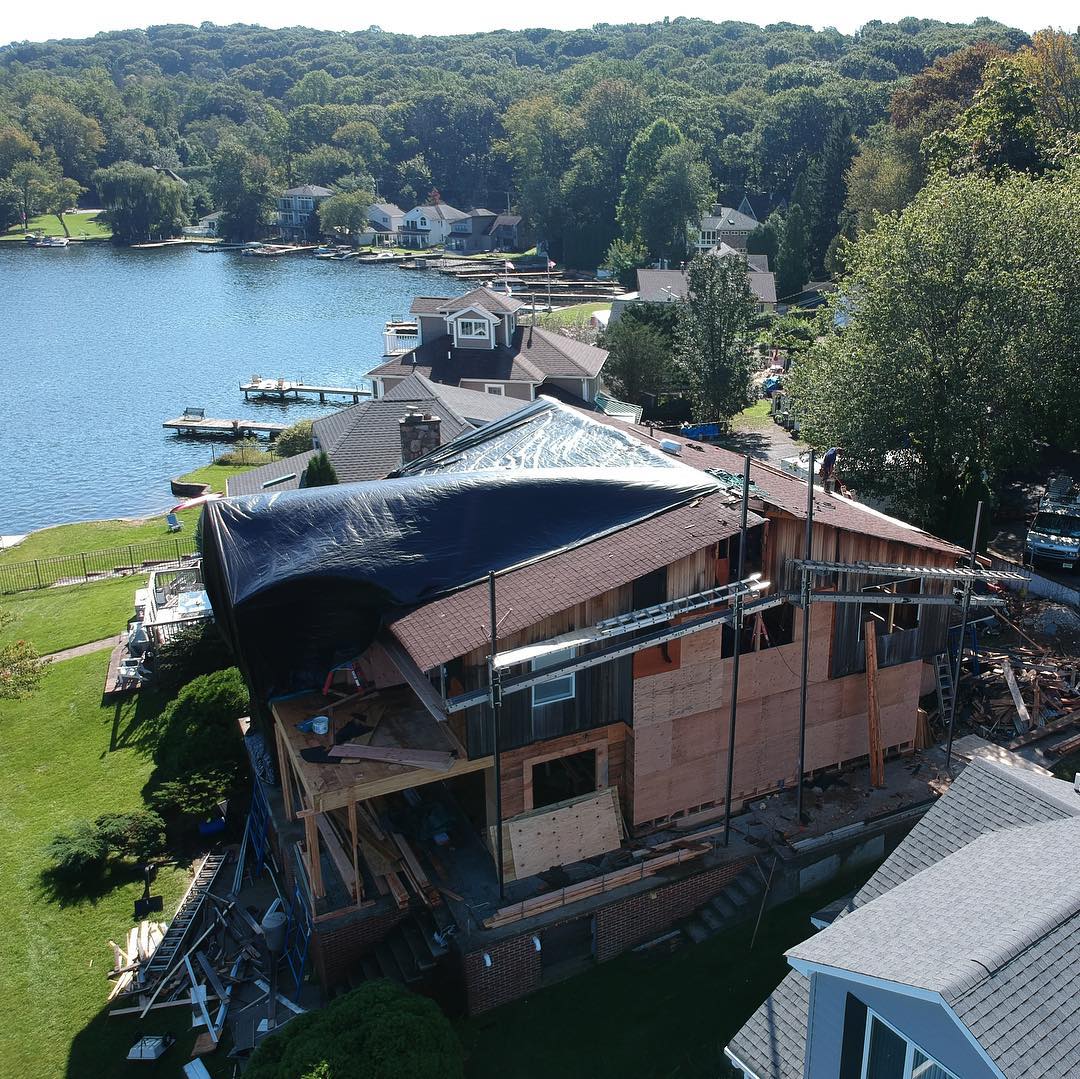 Lakefront construction