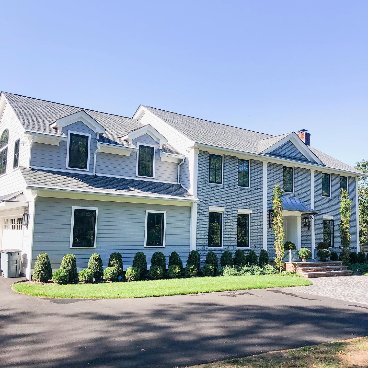 Curb appeal landscaping with ornamental plantings